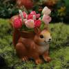 Handmade Squirrel Succulent Flowerpot Resin Succulents Plant Pots  Living Room Decoration