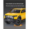 1/24 Alloy Die-cast Great Wall Cannon Pickup Truck Model Simulation Sound and Light Pull Off Road Vehicle Toy Collection Ornaments for Boys Gifts
