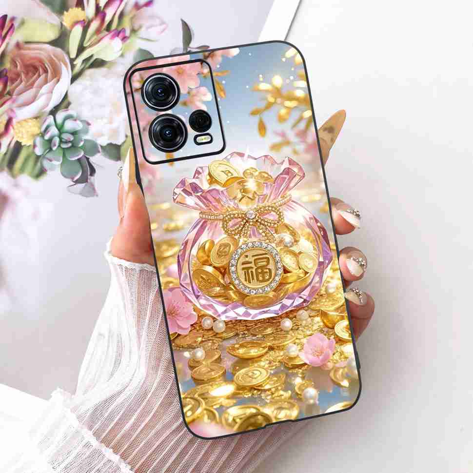For Motorola Moto S30 Pro 5G XT2243-2 Case Cartoon Cat Butterfly Silicone TPU Black Cover For MOTO S30 Pro 5G Phone Shell Bumper
