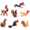 Realistic Miniature Squirrel Model For Desktop Decoration Perfect For Nature Lovers
