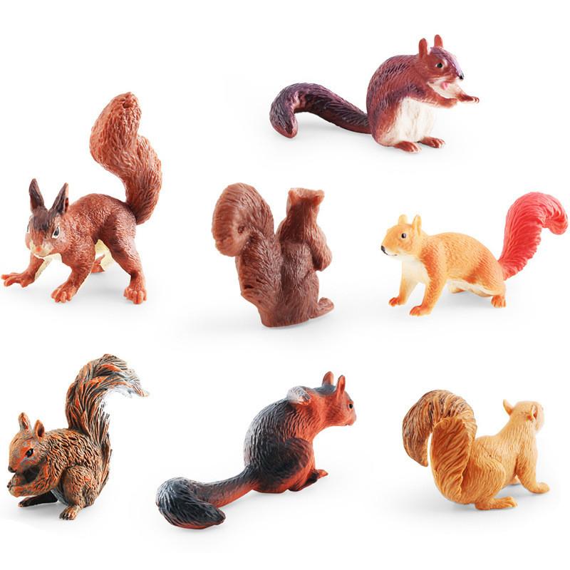 Realistic Miniature Squirrel Model For Desktop Decoration Perfect For Nature Lovers