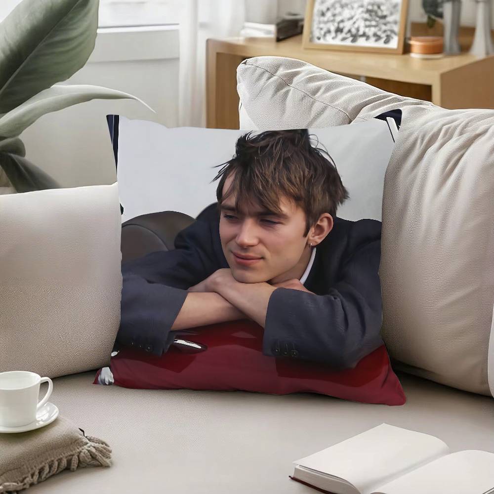 Creative H-Damon Albarn-H Funny Throw Pillow Covers Pattern Cushion Cover Suitable For Sofa Bedroom Car Pillow Cover