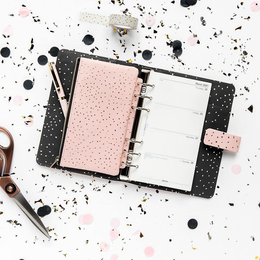 Filofax Confetti System Organizer Bible Rose Quartz 028723 Official Import
