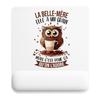 Mousepad - PLANETEE - The Owl Mother-in-Law Grain - 22x18 Cm - Polyester/Rubber - HD Sublimation