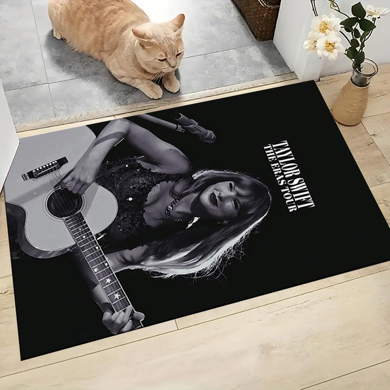 Taylor Swift Live Performance Carpet Rug Soft Washable Antislip Home Living Room Sofa Mats Personalized Christmas Rug