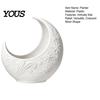 Artistic Moon Star Planter Crescent Planter, Plant Holder, Elegant Unique Shape Flower Pot for Indoor Outdoor Home Decor, Lovers Gift Vine Texture