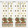 YCness Vintage Lemon Kitchen Curtains, Watercolor Floral Fruit Colorful Spring Nature Yellow Plants Retro Window Treatments for