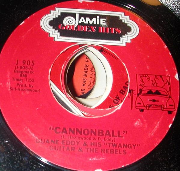 

7inch Record DUANE EDDY - Cannonball J905 Jamie US Rock Used