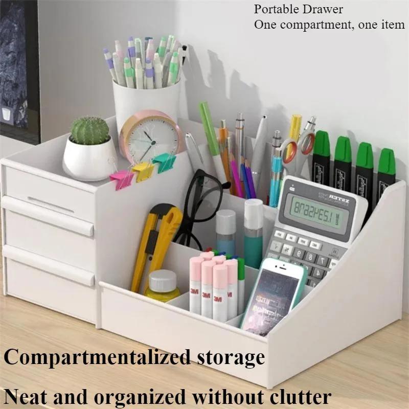 

1PC Plastic Drawer Makeup Organizer,Dormitory Organizer,Cosmetic,Skin Care Vanity,Desktop Stationery Case Desktop Organizer 26.5x16x12cm