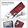 Ring Flip Lanyard Leather Wallet Card Phone Case for Samsung Galaxy S25 Edge S24 S23 S26 Ultra S22 Plus S21 FE S20 Note 20 Cover