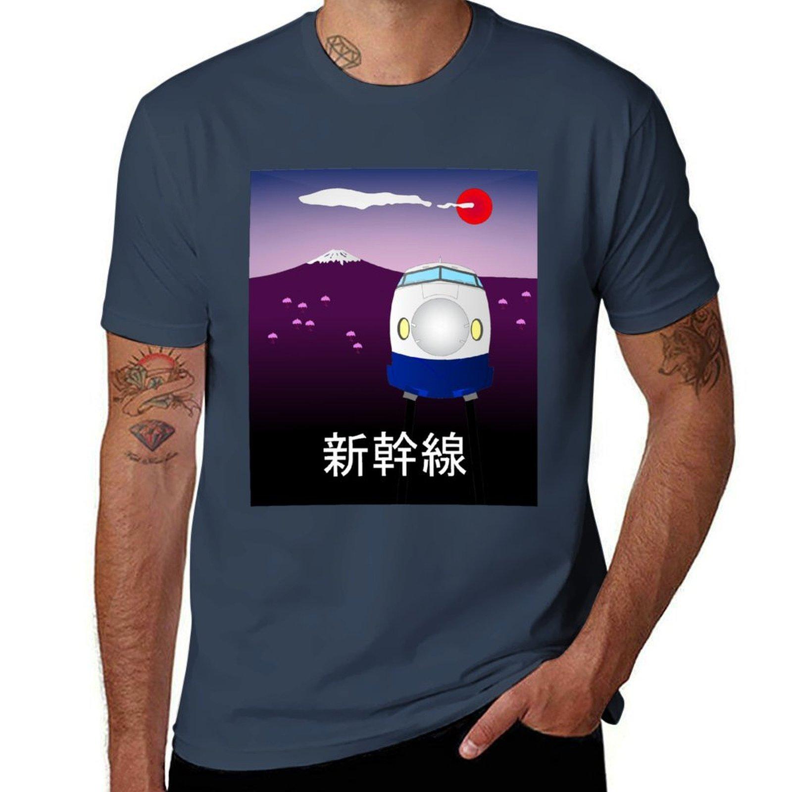 Shinkansen Japanese Bullet Train Tshirt Casual Loose Daily Wear Tshirt S