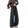 High Street Lazy Herringbone Trousers Men's New Elastic Waist Loose Wide Leg Pants Drop Mopping Scimitar Casual Pants