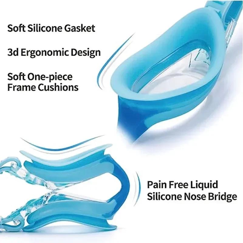 Ochelari de înot profesionali pentru copii, impermeabili, anti-ceață, ochelari de curse, copii, bărbați și femei, accesorii de înot, ochelari de înot