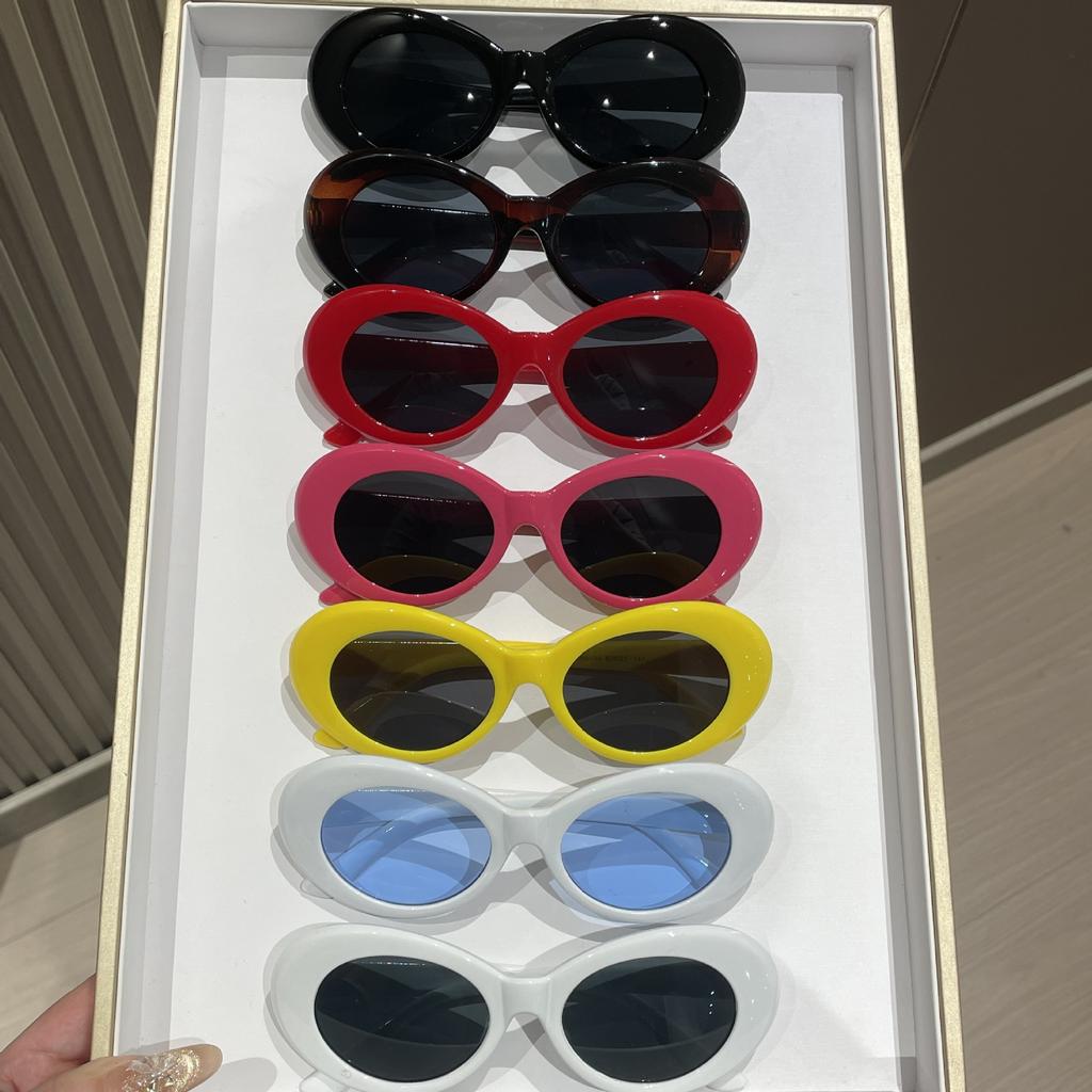 Premium Fashion Ladies Oval Sunglasses Vintage Man Designer Sun Glasses Fashion Uv Protection Shades Eyewear Uv400 Oculos De Sol