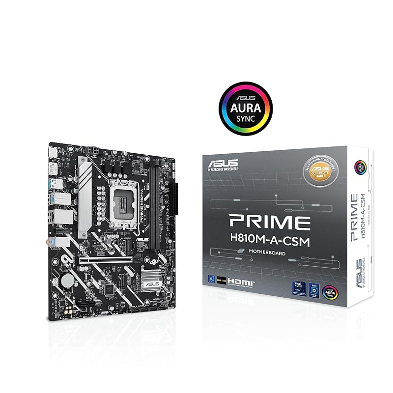 ASUS Core Ultra Processors (Series 2), LGA1851 Correspondence H810M Mounted micro-ATX Motherboard/PRIME H810M-A-CSM Domestic Authorized Distributor