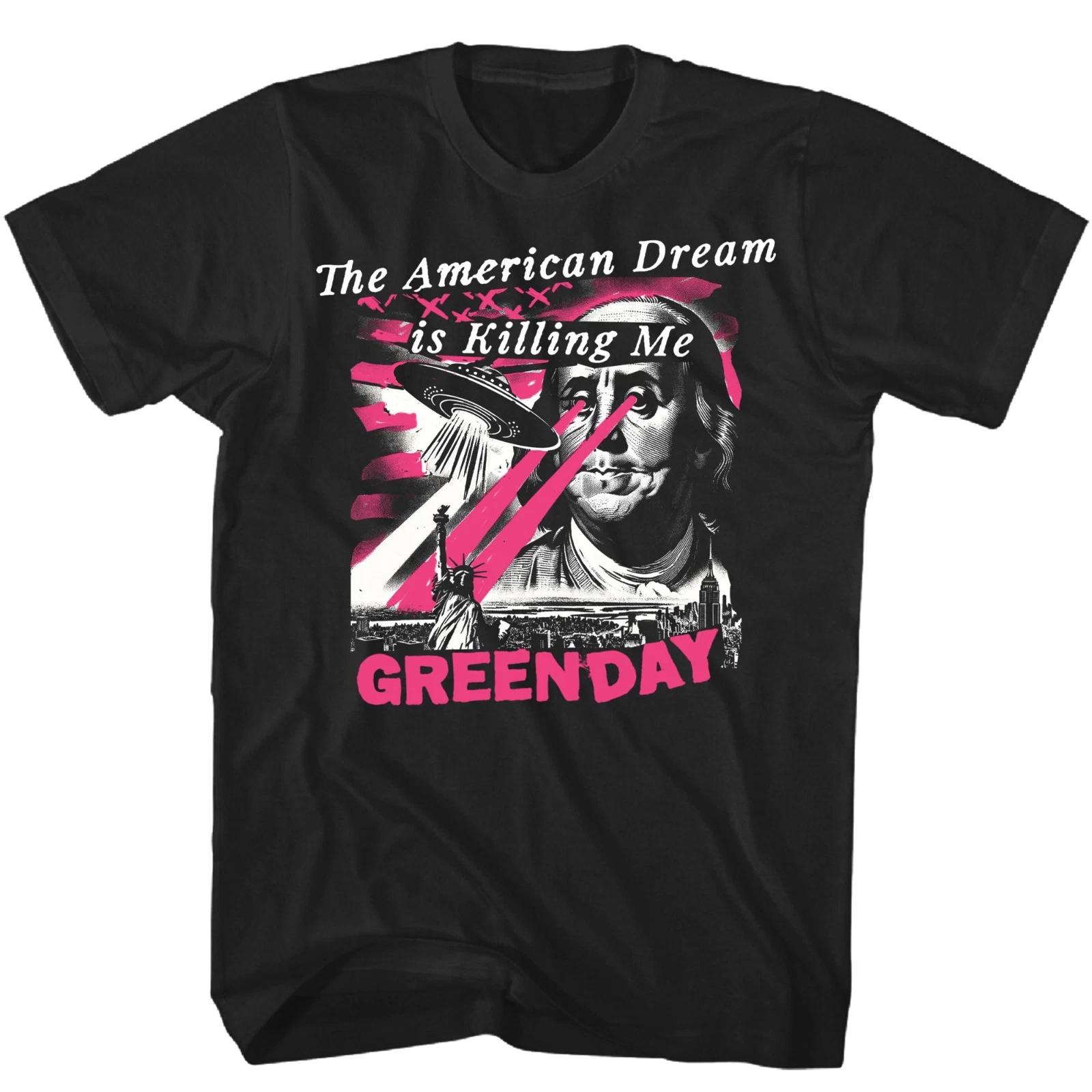 

Green Day American Dream Abduction Mens T Shirt Music Classic Band Tee New Black XL