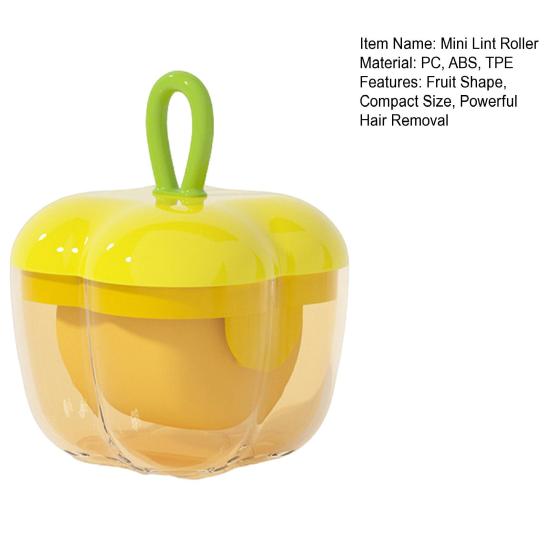 Fruit Shaped Lint Roller Portable Reusable Hair Remover Washable Sticky