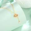 925 Sterling Silver Electroplated Heart-shaped Necklace Women Unique Design Fresh Sweet Non-fading Tassel Autumn Winter Chain