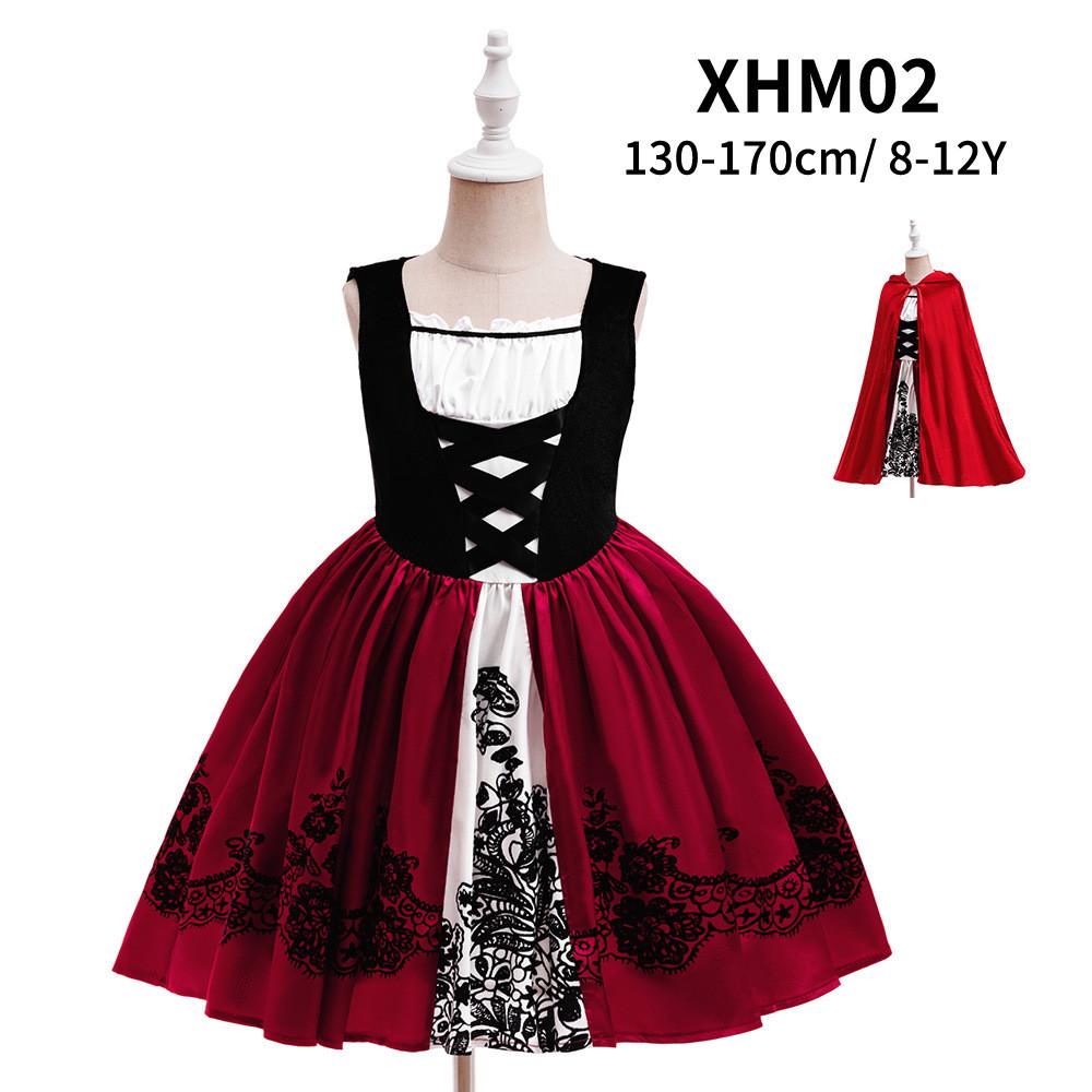 Halloween Princess Dress For Girls With Tulle And Bow For Kids Cosplay Party
