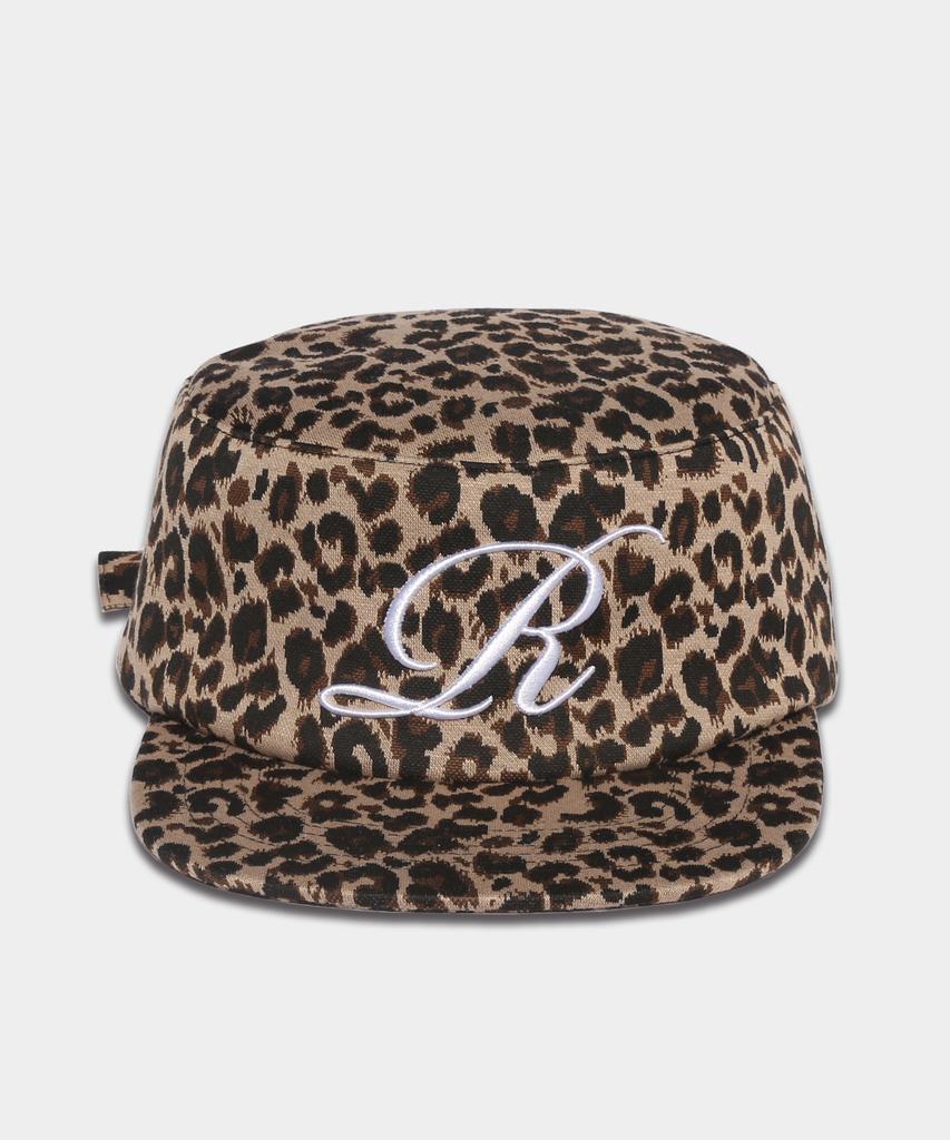 ROCKPSYCHO Pillbox Cap Leopard Brown