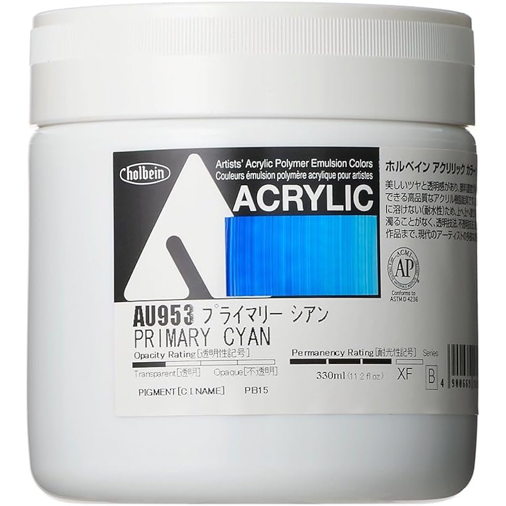 Holbein Acrylic Color [Heavy Body] AU953 330ml Primary Cyan 16953