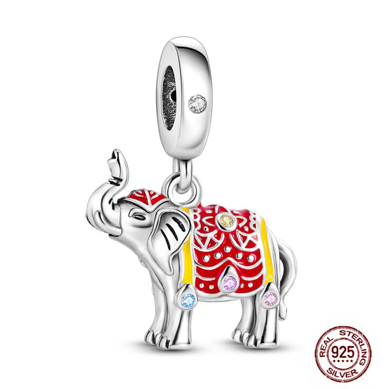 Christmas Charms Copper Fit Pendant Original Bracelets Santa Claus Snowflake Tree Gingerbread Man Beads Diy Jewelry