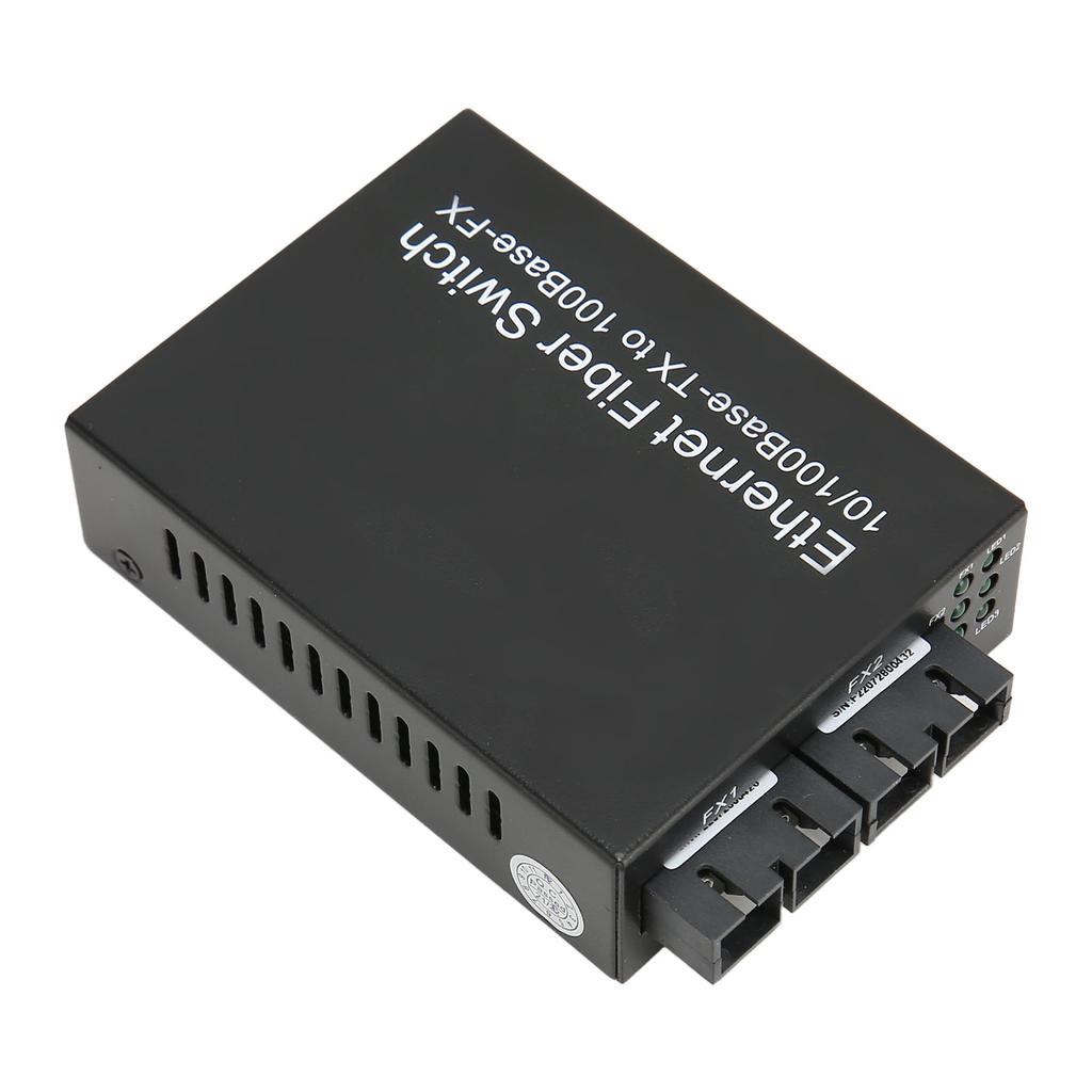 Fiber Media Converter Tx1310nm SC Dual Fiber Single Mode 100Mbps Fiber Optic Transceiver Up To 25km