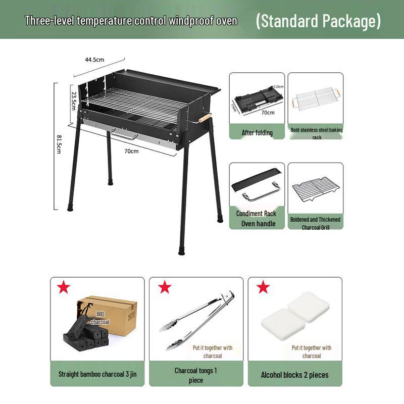 Wing Lemon Outdoor Portable Charcoal BBQ Grill