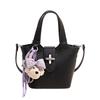 Han Simple Portable Bucket Bag Women's 2026 Spring New Fashion Textured Shoulder Crossbody Bag