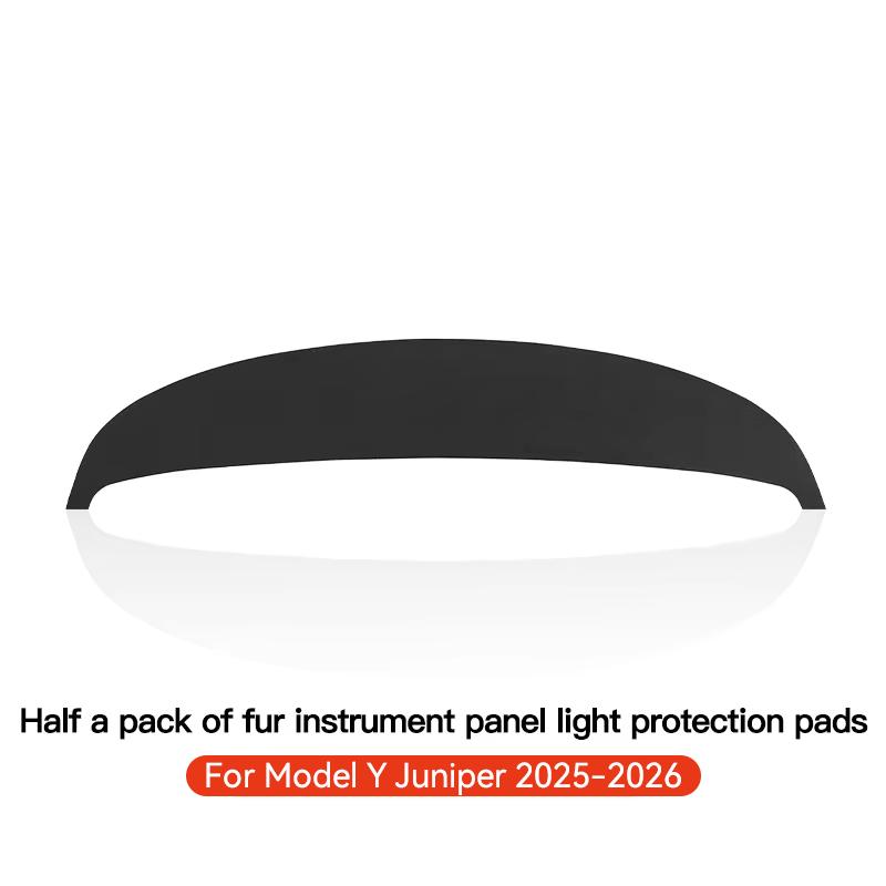 YZ Suede Leather Dashmat Car Dashboard Cover Pad Dash Mat SunShade Carpet Accessories For Tesla Model Y Juniper 2025