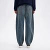 NVG.YOUNG Men's Loose Fit Curved Denim Jeans