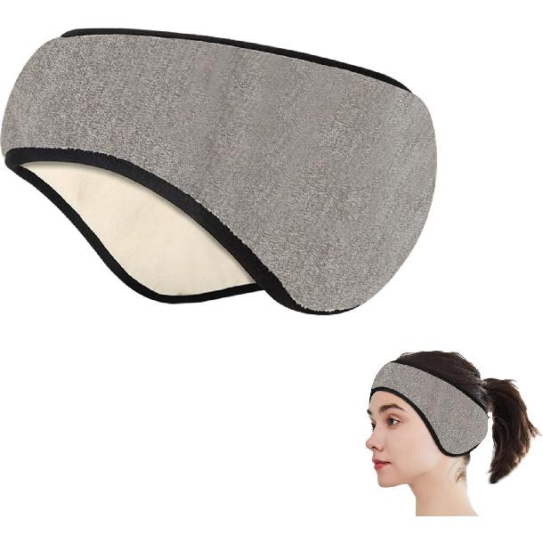 Soundproof Sleep Earmuff Headband, Sleeping Noise Cancelling Ear Wrap Ear Muffs Winter Women Sleep Mask for Men Women