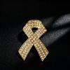 World AIDS Day Enamel Ribbon Brooch - HIV Awareness Badge
