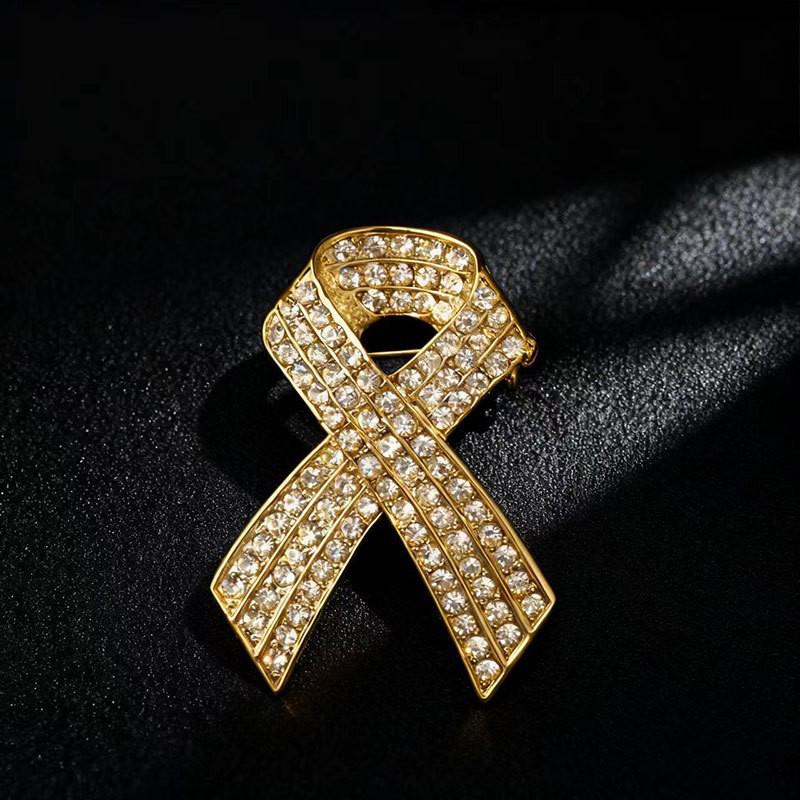 World AIDS Day Enamel Ribbon Brooch - HIV Awareness Badge