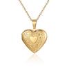 European and American Valentine's Day jewelry high-end love necklace creative gift peach heart photo frame pendant collarbone chain women