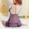 Women Lingerie Hollow Lace Underwear Exotic Mesh Perspective Sling Dress