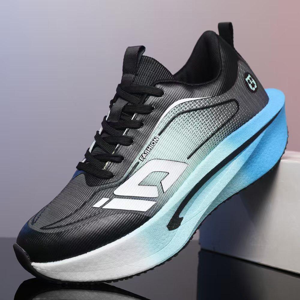 Men's shoes autumn and winter new breathable running shoes shock absorption and rebound men's and women's racing soft-soled rebound running sports