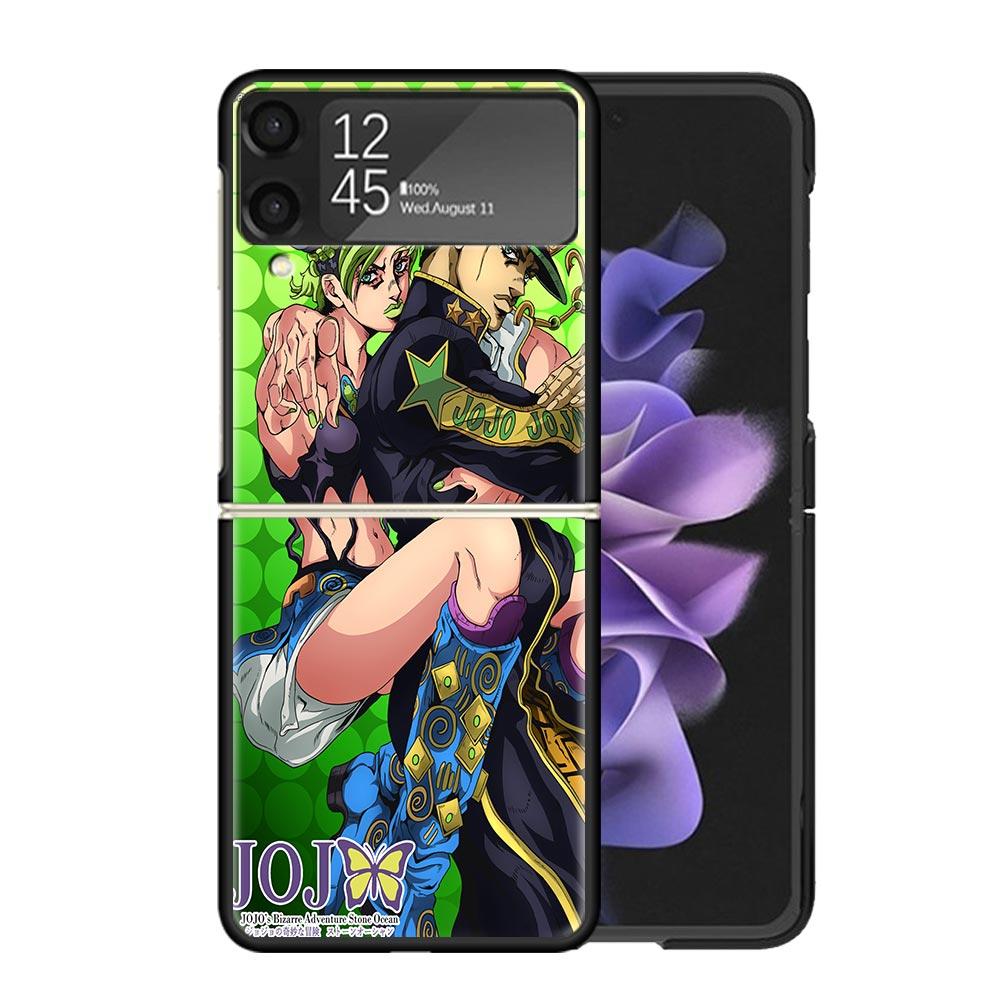 JoJo's Bizarre Adventure Jolyne Cujoh Clear Phone Case For Samsung Z Flip 7 6 5 4 3 Galaxy ZFlip7 ZFlip6 ZFlip5 ZFlip4 ZFlip3 5G