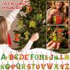 2D Christmas Ornaments, 26 Letters Flat Hanging Decorations for Holiday Decor