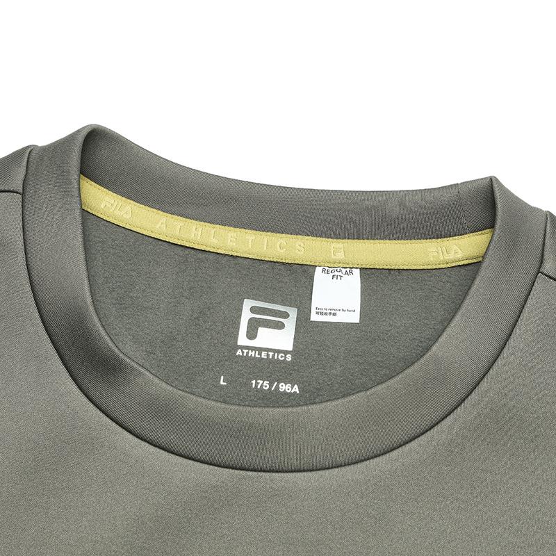 Fila Fitness Simple Casual Pullover Long Sleeve Sweatshirt Men Sweatshirt Smoke-Olive Khaki A11M511205F-DK