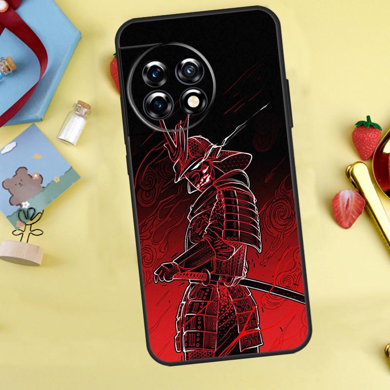 Samurai Japan Art Cover For OnePlus 13R 13 12 12R 11 10 Pro 8T 10T OnePlus Nord 4 CE 2 3 Lite N30 N10 N20 Case
