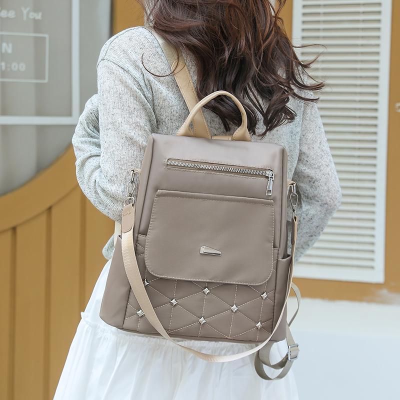 Multi-Functional Backpack Women's Large Capacity Anti-Splashing Anti-Theft Backpack Shoulder Bag