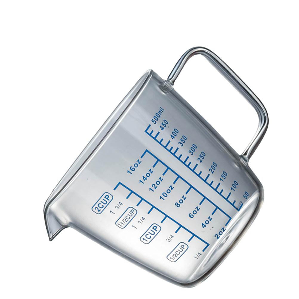 Measuring Cup High Borosilicate Glass 250Ml Heat Resistant Clear Scale Marking Portable Kitchen Baking Cooking