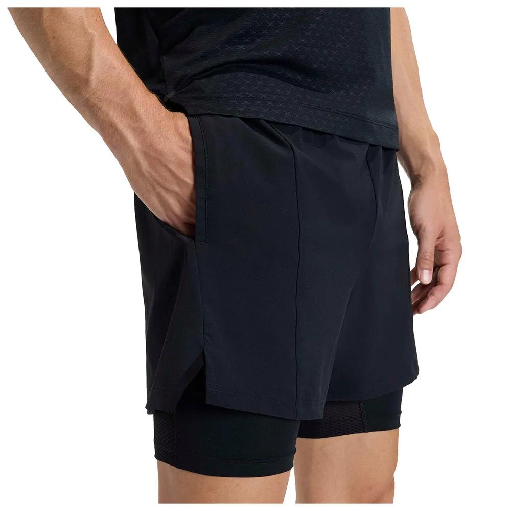 Adidas D4t 2-in-1 Workout Shorts Mesh Inserts Black