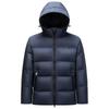 Men's 2025 Winter Goose Down Puffer Jacket - Casual Loose Fit, Cold Protection, Plus Size, Dad's Style