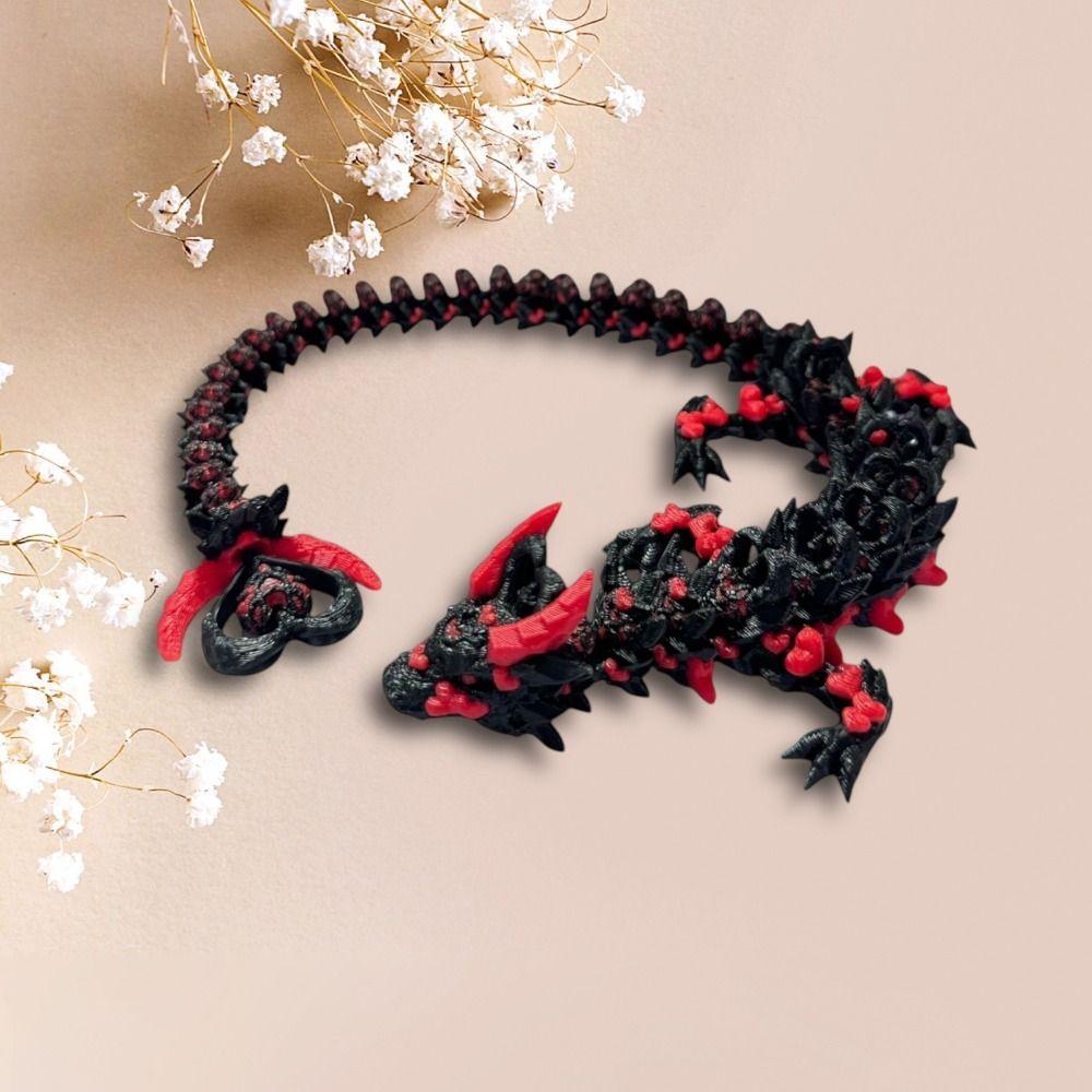 Chinese Dragon 3D Printed Dragon 3D Articulated Dragon Toys  Landscaping Decoration