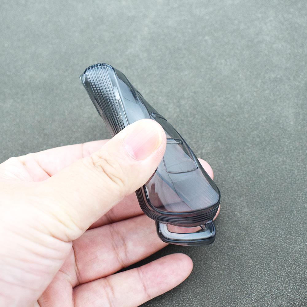 Transparent Tpu Keyless Car Key Case Cover for Mitsubishi Pajero Sport 3 Eclipse Cross L200 Outlander Xpander Triton ASX LANCER