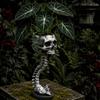 Gothic Home Decor Skull Spine Planter, Resin Skeleton Planter Pot, Horror Halloween Retro Bone Ornament Flower Vase, Spooky Gifts For Women