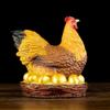 Color Round Base Hen Copper Chicken Ornament Zodiac Rooster Home Entrance Decoration Company Crafts