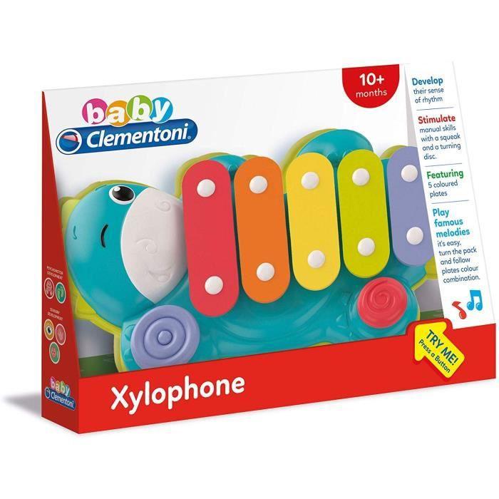 BabyClementoni - Xylodino - Xylophone - Dinosaur Musical Toy - 5 Colored Blades